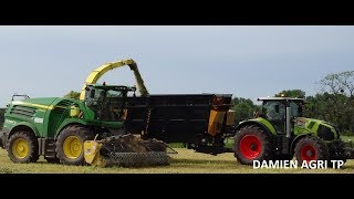 UNIQUE EN FRANCE  Claas 870 avec Gyrax BMXXXL240 amp Ensileuse JD 8400  SAS VALLEE CHANNY [upl. by Jacinta]