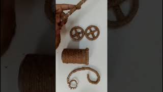 DIY Jute Rope and Paper Decoration Piece A Rustic Touch for Your Home Decor [upl. by Lot]