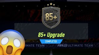 OPENING MY GUARANTEED 85 UPGRADE SBC PACK FIFA 22 85 UPGRADE SBC COMPLETE [upl. by Anavoig]