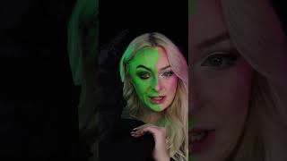 Elphaba amp Galinda Half and Half Makeup Transition  Wicked Movie Audio [upl. by Olshausen114]