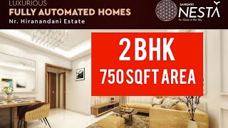 2 Bhk at Sanghvi Nesta Nr Hiranandani Estate Ghodbunder Rd Thane  121 Cr Onwards [upl. by Weir]