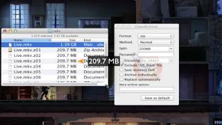 Create a Split ZIP file Free on Mac [upl. by Azmah]