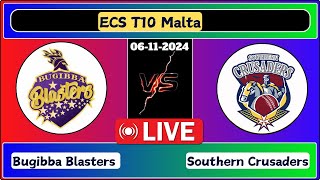 Bugibba Blasters vs Southern Crusaders CC Match 60 ECS Malta Live Cricket Score [upl. by Landy]