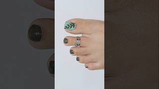 Foot nail art at home nailsart footnailart toenailart feetnail toe foot naildesigns art diy [upl. by Kolnick]