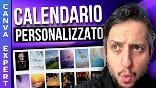 Creare Un Calendario Personlizzato con Canva  Tutorial Canva Italiano [upl. by Keeton]