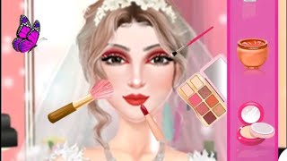 Wedding Makeup amp Dress up Game  Play as a fashion stylist with different bride characters Gameplay [upl. by Auqined]