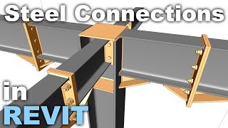 Steel Structures and Connections in Revit Tutorial [upl. by Uot]