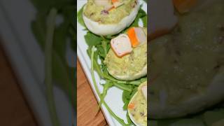 🥑 HUEVOS RELLENOS DE AGUACATE Y SURIMI [upl. by Anawait]