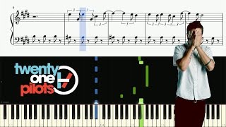 twenty one pilots Untitled Demo 2011  Piano Tutorial [upl. by Nepil877]