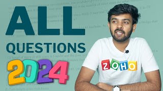 Zoho Round  1 2024  Full Question Paper Solved  Must Watch before attending  logic io [upl. by Carder]