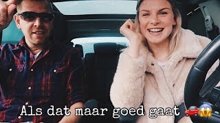 In 1 keer geslaagd  En rondje rijden 🚘  Femke Meines [upl. by Annayt]