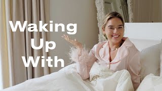 Wake Up With Natalie Noel In Her Matching Silk PJs amp Amazing WalkIn Closet  Waking Up With  ELLE [upl. by Rois175]