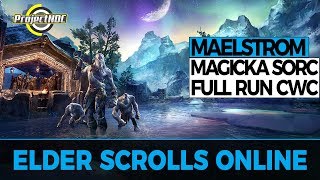 ESO  Magicka Sorcerer Veteran Maelstrom Arena Full Run Clockwork City [upl. by Alasdair]