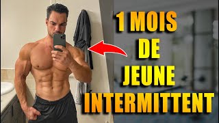 Mon Physique Après 1 Mois de JEUNE INTERMITTENT [upl. by Nydnarb779]