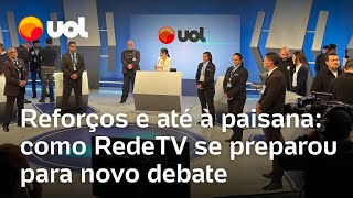 Debate RedeTVUOL teve detector de metais e um segurança por candidato para evitar cadeirada [upl. by Sami]