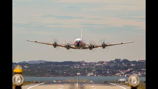 Douglas DC6B Everts Air Cargo reg N151 now LNSUB Braathens SAFE [upl. by Aicelaf]