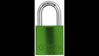 ABUS 7240 Picked with explanation of tension Green Belt [upl. by Tremayne]