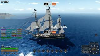 Roblox Windward  The Southern Skull with pirate mercs vs Spanish Manila Squadron [upl. by Matusow405]