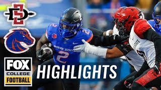 San Diego State Aztecs vs No 15 Boise State Broncos Highlights  FOX College Football [upl. by Onnem719]