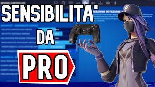 MIGLIOR SENSIBILITÀ e i MIGLIORI TASTI per PS4XBOX su Fortnite [upl. by Nosnev]