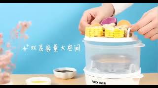 Double Layers Electric Egg Boiler amp Cooker  Mini Steamer Poacher  Breakfast Machine EasyToBuy [upl. by Doykos55]