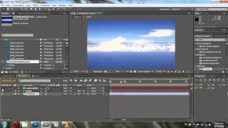 Cielo con nubes en 25D  Tutorial After Effects [upl. by Scheck916]