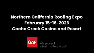 GAF Northern California Roofing Expo 2023 [upl. by Torrie]