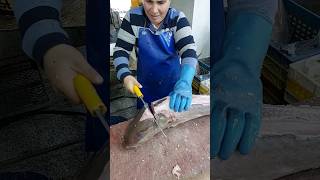 Greater Amberjack Fish Cutting Skills [upl. by Seidel26]