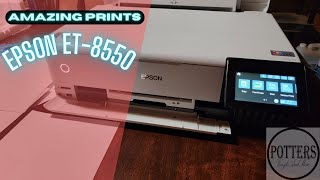 Epson EcoTank ET8550 Printer Unboxing and SetUp  Our Newest Upgrade For The Small Business [upl. by Denyse]