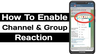 How To Enable Telegram Message Reaction  Channel amp Group [upl. by Surazal762]