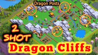 Dragon Cliffs  Dragon Army Attack Strategy Clan Capital  2 Attacks only  Clash of clans COC [upl. by Hills203]