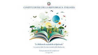 Le Biblioteche scolastiche al Quirinale [upl. by Alleirbag]