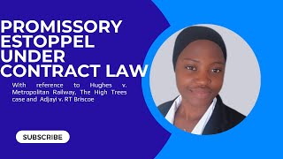 The Doctrine of Promissory Estoppel in Contract Law with Reference to the Ghanaian Cases [upl. by Chassin]