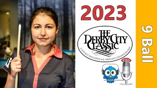 Kristina Zlateva vs Jay Harris  9 Ball  2023 Derby City Classic rd 4 [upl. by Yllim]