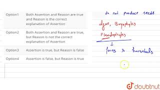 Assertion Bryophytes are also known as vascular cryptogams Reason Pteridophytes show heterospory [upl. by Bury633]