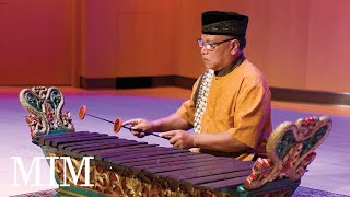 Indonesian gambang xylophone played by gamelan artist Mas Midiyanto [upl. by Walrath251]