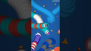 Wormszone Magic🐍 Game play Short snack worms youtubeshort slitheriowormatiogames [upl. by Shepley]