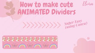 How to make Cute Animated Dividers for Discord│Very Easy│ Join our DISCORD│Elvira [upl. by Sergias]