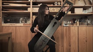 Tagelharpa Gran Bassa  A throat singing tagelharpa [upl. by Yahsan562]