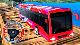 Bus Simulator  Real Offroad Bus Driving Simulator Pick Up The Passengers  Bus Simulator Gameplay [upl. by Illehs]