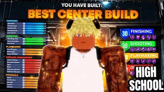 Best Center Build in HIGH SCHOOL HOOPS  ROBLOX HIGHSCHOOL HOOPS [upl. by Garret]