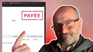 Oui on peut et cest facile  PDF avec le tampon payée pour une facture Henrri [upl. by Stavros138]