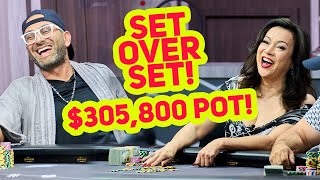 Antonio Esfandiari vs Jennifer Tilly on High Stakes Poker Season 10  305000 POT [upl. by Yllen]