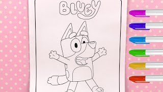 Activité de Coloriage pour Enfants Bluey [upl. by Pitchford730]