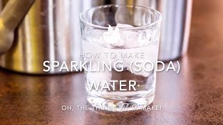 How to make sparkling water aka soda water or seltzer in a soda siphon [upl. by Ferriter]