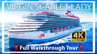 Virgin Voyages Scarlet Lady  Full Walkthrough Ship Tour amp Review  Adults Only  Ultra HD [upl. by Abbub]