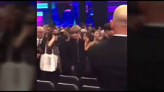 Fans Scream after BTS Red Carpet AMAs [upl. by Mukerji]