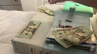 Cash stuffing 50000 Low income l saving challenges l taking money back to bank [upl. by Aronoel]