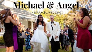 INTERRACIAL WEDDING BEAUTIFUL WEDDING CHRISTIAN CEREMONY TWILIGHT INTERRACIAL COUPLEBWWM [upl. by Wasserman]