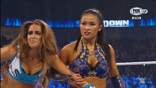 Xia Li ayuda a Aliyah del ataque de Natalya  WWE Smackdown 21012022 En Español [upl. by Yraillih169]